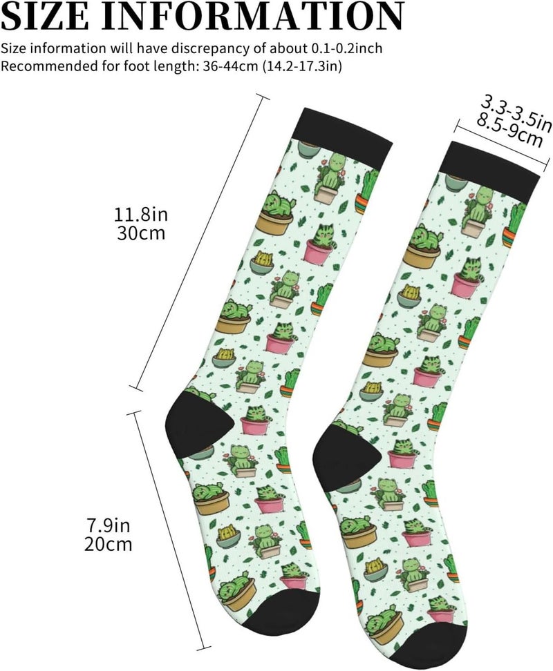 thmnj Compression Socks Knee High Support Socks for Women Men Circulation Stockings for Athletic Running Cycling Flying - Image 2